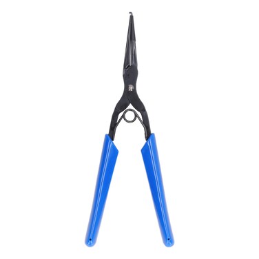 ViaGasaFamido Fiber Optical Pliers Flange Long Nose Pliers Fiber Connector Inserting Extracting Tool Non Slip Handle for SC/LC Flange Heads for Mechanics Technicians Contractors