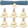 12 Pieces Christmas Napkin Rings Xmas Tree Napkin Rings Wood Holiday Napkin Rings Rustic Napkin Holder Ring Buckle for Christmas Dinning Table Decorations (Xmas Tree)