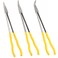 HEIHAK 3 Pieces 16 Inch Long Needle Nose Pliers Set, Straight, 45, 90 Degree Long Reach Pliers Set with Comfortable Handle for Tight Space