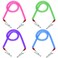4Pcs Bib Holder Clip Dental Napkin Clip, Neck Chains with Metal Clips for Dental Clinic, Colorful Dentist Bib Holder Clip Napkin Dental Bib Clips for Bibs Face Cover Kids Adult and Elderly