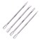 4PCS Cuticle Pusher Remover and Cutter,Acetone Gel Nail Polish Remover Stainless Steel Manicure Pedicure Tools,Cuticle Peeler Scraper for Fingernails and Toenails Cuticle Nail Polish Peeler Scraper