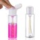 Wowang Push Down Pump Dispenser 2 Pack 3.4oz TSA Approved Nail Polish Remover Pump Dispenser Refillable Makeup Remover Dispenser Empty Plastic Pump Bottle for Micellar Water Makeup Remover Nail Art