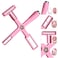 5 in 1 Nail Magnet Tool, Cat Eye Magnet Tool, Gel Nail Polish Magnet, Multi-Function Magnet Stick 3D with Silicone Protective Case, Cat Eye Magnet Stick Nail Design Tools DIY Home Manicure (Pink)