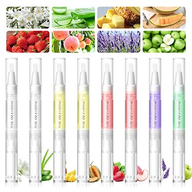 COSCELIA 8pcs Cuticle Oil Pen Bulk for Nails Polish Repair Pen Nail Nourishment Polish with Vitamins to Nourish and Moisturize Skin for Cuticle Nail Care