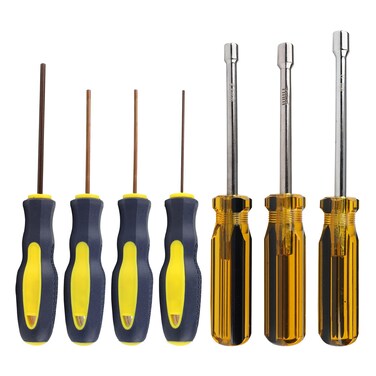 Newzoll Hex Nut Driver Set, Hex Screw Driver Repair Tool Kit Hex Nut Screwdrivers 1.5mm, 2mm, 2.5mm, 3mm, 5.5mm, 7mm, 8mm, Pack of 7