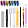 XEAOHESY 8 Pieces Nail Magnet Tool Set Double-Head Flower Design Multi-Function Magnet Board Magnet Stick Nail Magnet Pens 3D Magnetic for Cat Eye Gel Polish Nail Ar