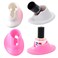 SUKPSY 4 Pcs Soft Rubber Nail Polish Bottle Holder Anti-spill Bottle Stand Manicure Display Tools Nail Art Supplies for Nail Organizer Display