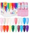 Jelly Gel Nail Polish Of 20pcs Transparent Red Yellow Pink Blue Purple White Green Clear Gel Polish Manicure At Home