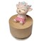 falado Mini Wooden Animal Rotary Music Box with Cute Deer Ornament (Tune: You are My Sunshine)
