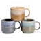 QUTREY Coffee Mugs Set of 3, 17oz Large Coffee Mugs with Handle, Ceramic Drinking Cups for Coffee, Milk, Juice, Latte, Tea, Cocoa, 3 Colors
