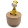 falado Mini Wooden Animal Rotary Music Box with Cute Giraffe Ornament (Tune: Edelweiss)