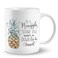 PUHEI Inspirational Quote Be A Pineapple Stand Tall Wear A Crown &amp; Be Sweet 11 Ounces Ceramic Mug Cup, Summer Pineapple Coffee Tea Mug Cup, Home Girls Room Office Decor, Gifts for Daughter Girls