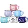 Zubebe 6 Pieces Nurse Coffee Mugs, 12 oz Ceramic Hot Cocoa Mugs Nurse week Gift Set Inspirational Nurse Mugs First Day of School Thank You Gift for Nurse Students(Nurse Life)