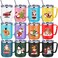 Umigy 12 Pcs Christmas Employee Appreciation Coffee Mug Gift 17oz Cup with Handle Red White Vacuum Stainless Steel Insulated Xmas Tumbler for Drinks