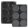 Mirenlife 6 Cups Non-Stick Silicone Muffin Pan and Cupcake Maker, Large Size Cupcake Pan, Set of 2