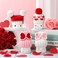 4 Pieces Valentine's Day Marshmallow Mug Hat Crochet Marshmallow Mug Toppers Mini Knitted Mug Hat (Lovely Style)