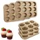GBACHOOSE Muffin Pan 6 Stainless Steel Cupcake Pan 12 Mini Cupcake Pan Metal Muffin Baking Tins for Oven, Round Muffin Baking Pan, Baking Tray for Muffins(6PCS)