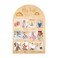 R HORSE My First Year Photo Display Wood Board, 3D Boho Sun Baby's First Year Picture Frame 12 Months Milestone Board Neutral Baby Keepsake Birthday Nursery Decor Gift for Boy Girl