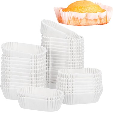 Healvian 1000 PCS Cupcake Liners,Bread Pans for Baking,Oval Paper Cake Cups,Disposable Baking Cups,Cake Paper Tray,Safe Grease Proof Cupcake Liners,Baking Cups for Cake Muffins Cupcakes Bread Pans