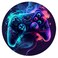 QUICQOD Game Mouse Pad,Teen Boy Gift,Game Lover Gifts,Round Mouse Pad,Non-Slip Rubber Base Mousepads for Home Office Dorm Desk Decor,8.7 x 8.7 Inch