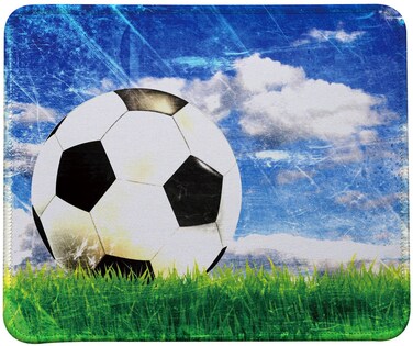 VIVIPOW Soccer Mouse Pad,Soccer On The Grass Mouse Pad (TM)