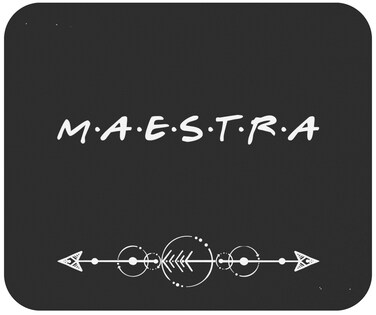 Teacher Mousepad Mousemat - Maestra Spanish Teacher Mouse Pad for Men Women 9" Mouse Pad Mouse Mat Office Poster