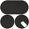 20 Pieces Mouse Pad with Stitched Brink, Black Mouse Pads Bulk with Non Slip Rubber Base, Round Bulk Mousepads for Computer, Gamer, Laptop, Desktop, Office and Home