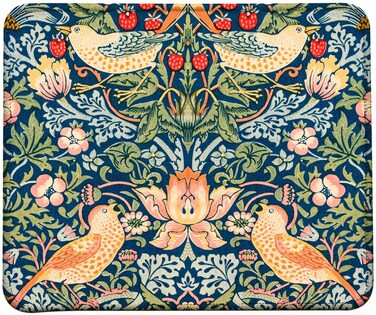 VIVIPOW Vintage William Morris Strawberry Thief Mouse Pad, Stitched Edges Mouse Pad with Vintage Pattern