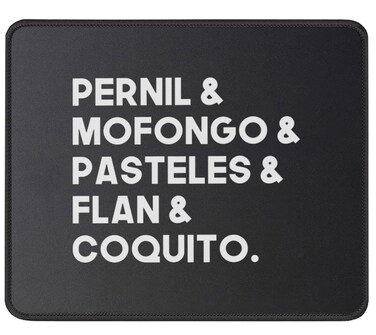 Funny Puerto Rico Food Mouse Pad - Puerto Rican Pride Mousepad Gift - Gift for Friends, Coworker - Computer Mouse Mat 9.5 Inch