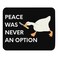 Funny Peace was Never an Option Goose Meme Mouse Pad Non-Slip Gaming Mouse Pad Computer Pc Goose Mousepad Rubber Base for Office Home Gift Desk Accessories Cute Mouse pad