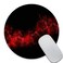 SSOIU Black Background Red Color Paint Explosion Burst Red Black Mouse Pad Round 200x200x3mm