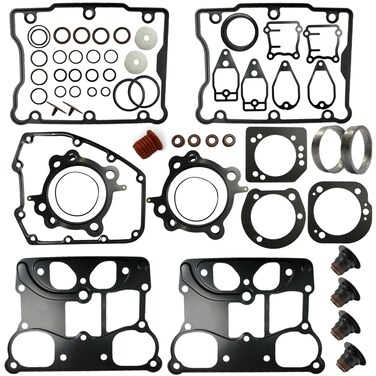 BIGLKNM Motorcyle Cylinder Top End Gasket Kit Compatible with 1999-2006 Harley 1550 Twin Cam 95CI Big Bore, 1550 Motor Engine Top End Upper Gasket Set