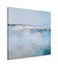 SYGALLERIER Abstract Beach Canvas Wall Art with Gold Foil - Modern Coastal Oil Paintings - Contemporary Sea View Pictures for Living room Bedroom Bathroom Decor