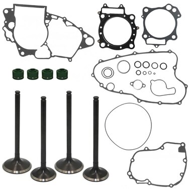 HWKWAZ Engine Intake Exhaust Valve Gasket Kit Compatible with Honda CRF450R 2007-2008