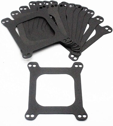10pcs/set Carburetor Base Carb Gaskets Open 4 bbl 1/16" Thick Fits for SBC BBC 350 Engines