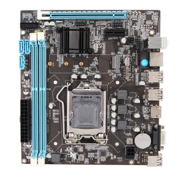 EBTOOLS H61 LGA 1155 Gaming Motherboard, Micro ATX Computer Motherboard, with Slots, Channel DDR3, Desktop Motherboard for LGA1155 Socket I3 I5 I7