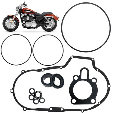 BIGLKNM Primary Gasket Seal Kit Compatible with Sportster 1200 Custom XL1200C Sport XL1200S Sportster 883 Custom XL883C Roadster XL883R XLH1200 XLH883 Sportster 883 Deluxe XLH883DLX Hugger XLH883HUG