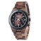 BOBO BIRD Men's Wood Watches Chronograph Date Wristwatches Analog Quartz Timepieces Tigerwood Maple Strap Watches Luxury Fashion Business Timepieces (Brown)