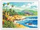 In Love with Laguna Beach - California - Seaside Ocean View - From an Original Watercolor Painting by Robin Wethe Altman - Master Art Print (Unframed) 9in x 12in