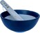 Made in Japan Ripple Ridge Mortar &amp; Pestle (Suribachi &amp; Surikogi) Set 6.6 inches, for Both Right and Left Handed, Mino Ware Pottery (Black)