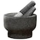 ChefSofi Extra Large 8 Inch 5 Cup-Capacity Mortar and Pestle Set - Black Polished Exterior - One Huge Mortar and Two Pestels: 8.5 inch and 6.5 inch