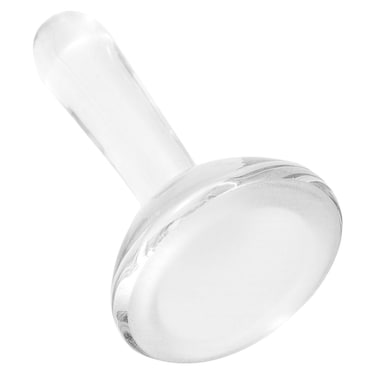 VILLCASE Glass Muller for Making Paint, Mineral Pigment Grinding Pestle Flat Bottom Glass Grinding Apparatus for Watercolor Oil Painting Tempera Homemade Making Paint