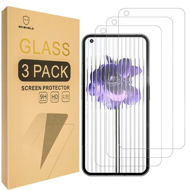 Mr.Shield [3-Pack] Designed For Nothing phone (1) [Cut out for Camera] [Tempered Glass] [Japan Glass with 9H Hardness] Screen Protector