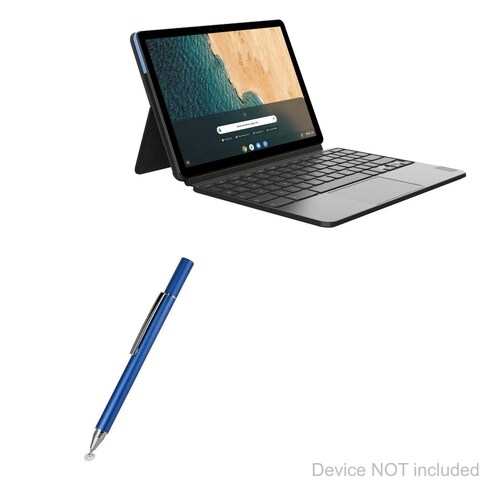 BoxWave Stylus Pen Compatible with Lenovo Chromebook Duet - FineTouch Capacitive Stylus, Super Precise Stylus Pen for Lenovo Chromebook Duet - Lunar Blue