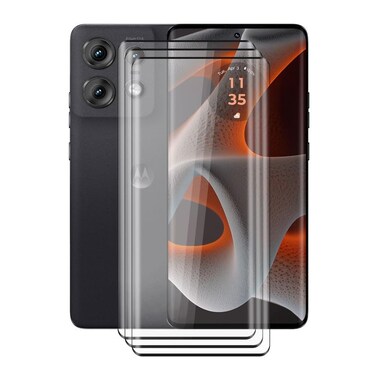 HGJTFANY [3 Pack] for Motorola Edge 50 Pro Screen Protector Tempered Galss, High Clear [9H Hardness] [Bubble Free] Tempered Glass Protective Film for Motorola Edge 50 Pro (6.7 Inch)