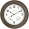Presentime &amp; Co. 20" Bradford in/Outdoor Farmhouse Clock with Weather Thermometer &amp; Hygrometer, Weather Station, Farmhouse Wall Art and Timepiece for Farmhouse D&eacute;cor, Faux Barnwood Finish