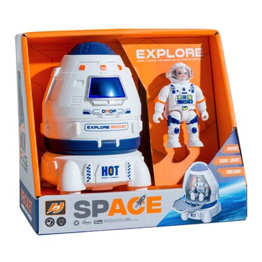 Wbzle Space Capsule Toys for Kids- Space Toys for Kids with Lights and Sound - Astronaut Toys, Fun Toy for Any Outer Space Adventure, Outer Space Toys Gift for 3 4 5 6 7 8