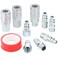 3/8&rsquo;&rsquo; High Flow Air Hose Fittings Set, 3PCS 3/8 Body I/M Industrial Air Coupler and 8PCS 3/8 Body Air Plug with 1/4 Inch NPT Threads Size, 12PCS Air Compressor Accessories Quick Connect Set