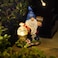 DiliComing Garden Gnomes Outdoor Statues - Gnome Decorations for Home, Christmas Resin Gnome Figurine with Solar Light, Yard Gnome Ornament, for Thanksgiving and Christmas