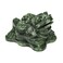 Toad Jade Statue-Natural 3.1inch Gemstone Sculpture for Home Decor Toad Figure Collection Art Carved Figurine Animal Outdoor Garden Statue Feng Shui Decorative